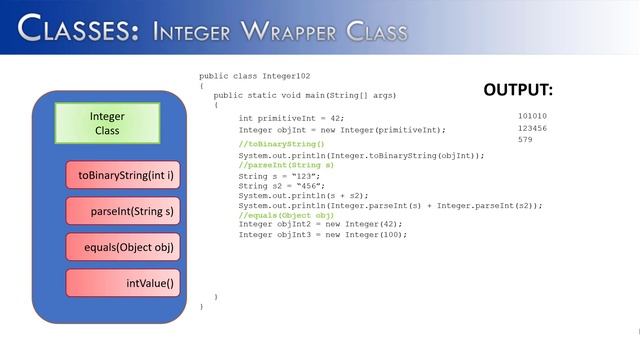 Classes Part 15 - Integer Wrapper Class (JAVA) смотреть онлайн