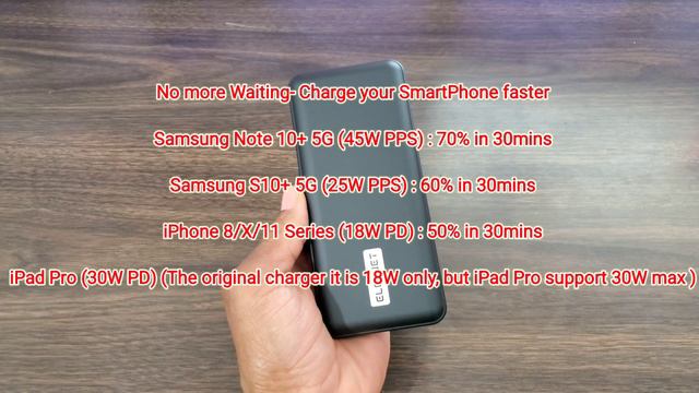 ElectJet 20000 mAh Power Bank True Fast Charging смотреть онлайн