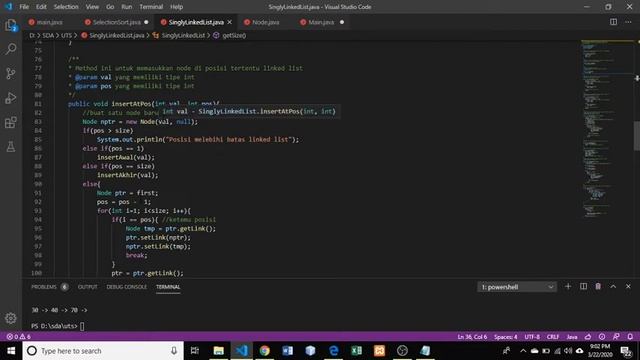 Singly Link List dengan Algoritma Bubble Sort dalam java смотреть онлайн