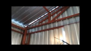 ГАРАЖ МАСТЕРСКАЯ СВОИМИ РУКАМИ ИЗ ПРОФНАСТИЛА WORKSHOP FROM METAL PIPE