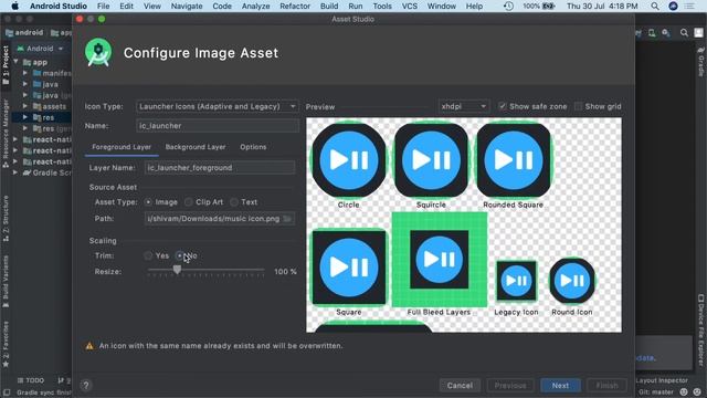 How to easily add icon in any Android app using Android Studio смотреть онлайн