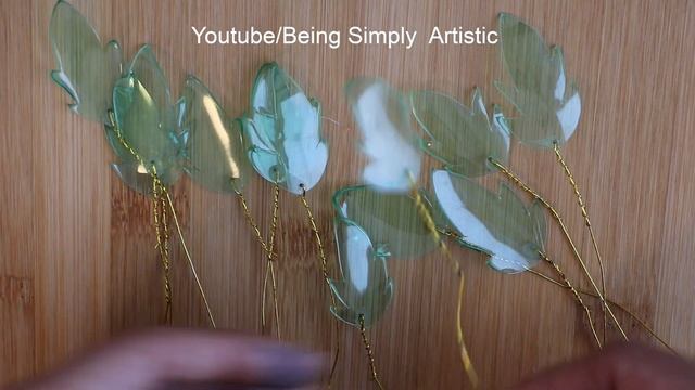 How To Make Plastic Bottle Leaves - Plastic Bottle Craft -Bottle Art