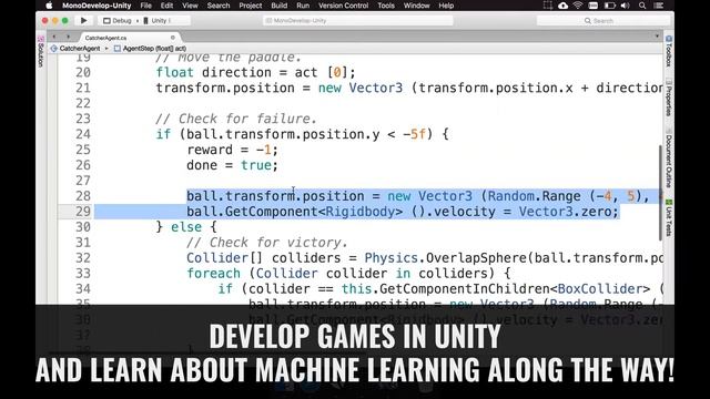 Unity Machine Learning with Python смотреть онлайн