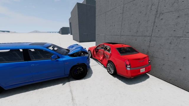 Chrysler 300C + DUMMIES Crash Test - BeamNG.Drive смотреть онлайн