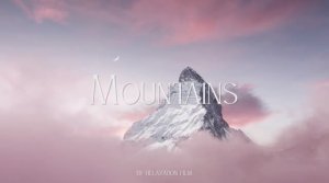 4К Горы Красивые виды гор Фоновая музыка Видео картина Медитативная музыка