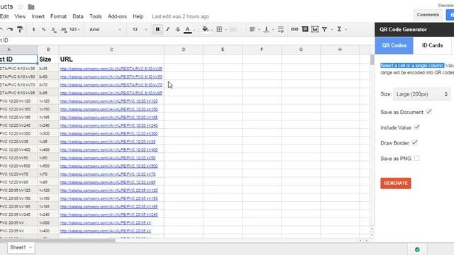 How to generate QR codes in Google Spreadsheets смотреть онлайн