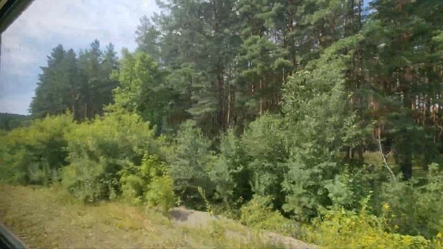 Ртищевское направление. Участок от пл. 165 км - ст. Сердобск. Поездка на электропоезде ЭР9Т-738. смотреть онлайн