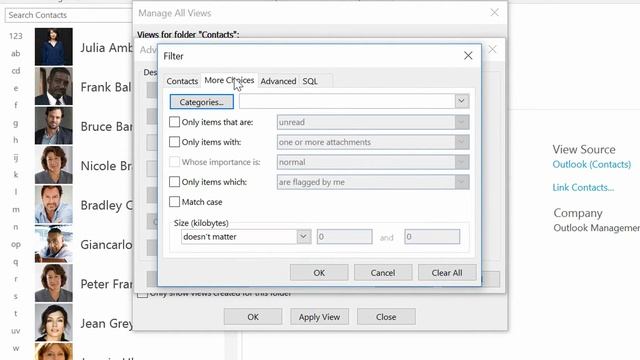 Filtering Contacts in Outlook with Custom Views | Everyday Office 014 смотреть онлайн