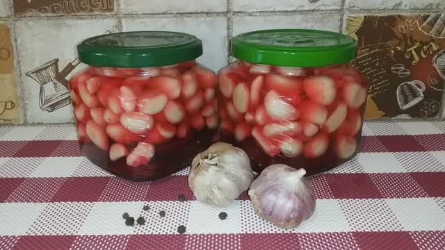 Маринованный ЧЕСНОК. Отлично к ШАШЛЫКУ и любым мясным блюдам! смотреть онлайн