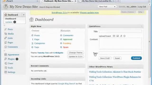 Wordpress Tutorial Video Excerpt Module 2-Video 10 - Create Post смотреть онлайн