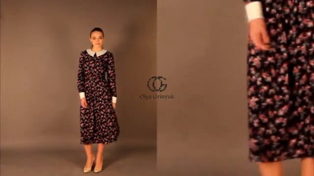 Адажио 008- модное платье от от Ольги Гринюк (Olga Grinyuk) и Ozonfashion смотреть онлайн