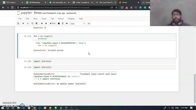 Errors in Python #2- What is ImportError, Syntax Error, EOF Error, and Index Error? смотреть онлайн