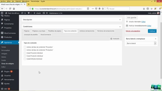 ?? Cómo añadir una BARRA LATERAL para el BLOG WORDPRESS y OTRA para la TIENDA WOOCOMMERCE смотреть онлайн