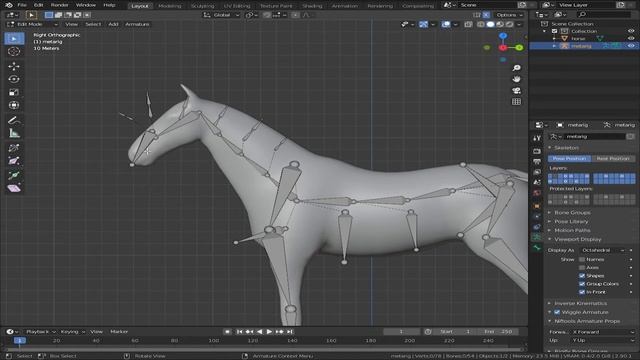 How to rig horse in blender || Hindi/Urdu || Blender Tips смотреть онлайн