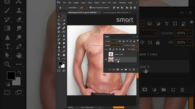 How to add 6 pack Abs in Photoshop смотреть онлайн