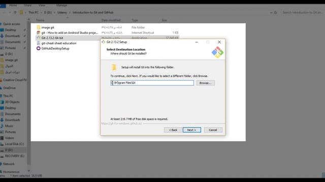 تنصيب برنامج Git (Install Program Git) смотреть онлайн