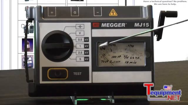 Аналоговый мегаомметр Megger MJ15 смотреть онлайн
