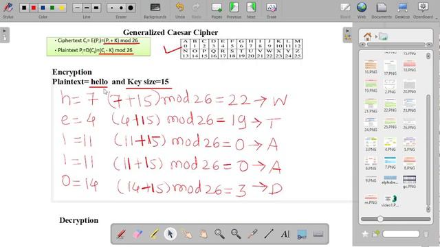 Generalized Caesar Cipher Example смотреть онлайн