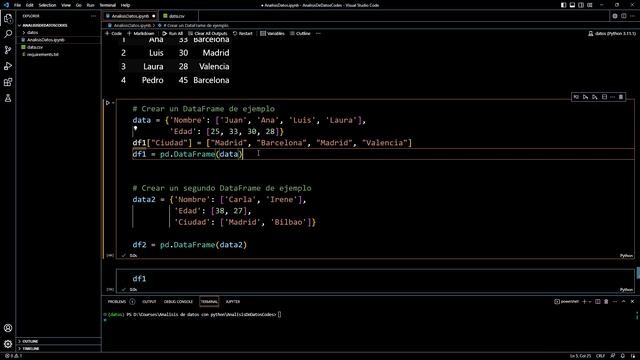 Curso Analisis de Datos con Python - 11 Pandas: Combinando DataFrames смотреть онлайн