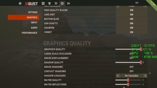 AMD Radeon RX 560 -- Intel Core i5-8400 -- Rust FPS Test смотреть онлайн