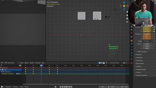 Анимация в Blender 3.1 | Ключевые кадры | Первый урок про анимацию | Blender 3.0 смотреть онлайн