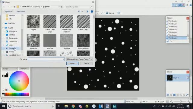 How to make textures for Paint Tool Sai tutorial смотреть онлайн