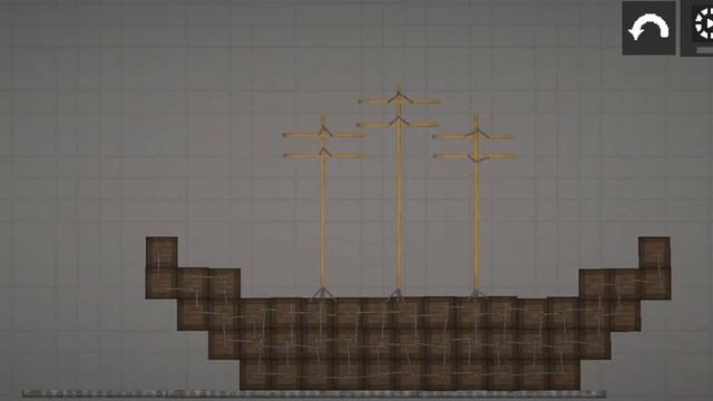 туториал Как сделать корабль мелом Playground #карабль #Melonplaygroud