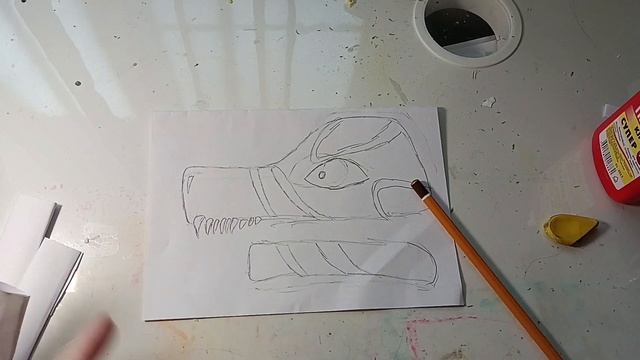 Как сделать дракона Вардена из бумаги на руку / #юани #драконы смотреть онлайн