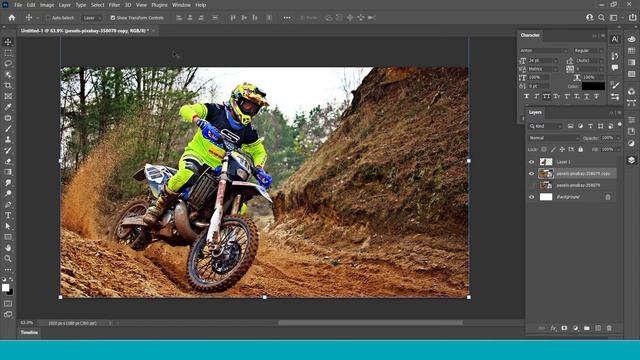 How To Make Motion Blur In #photoshop | Photoshop Tutorial смотреть онлайн