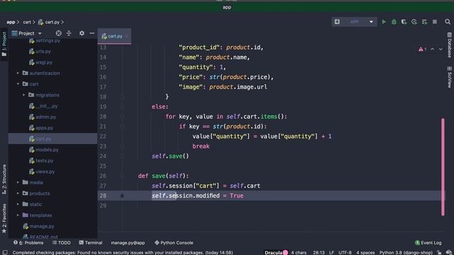 Tienda Django 3: Crear aplicación carrito y carrito de compras смотреть онлайн