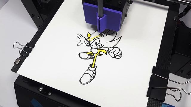 Sonic Coloring on 3D Printer смотреть онлайн