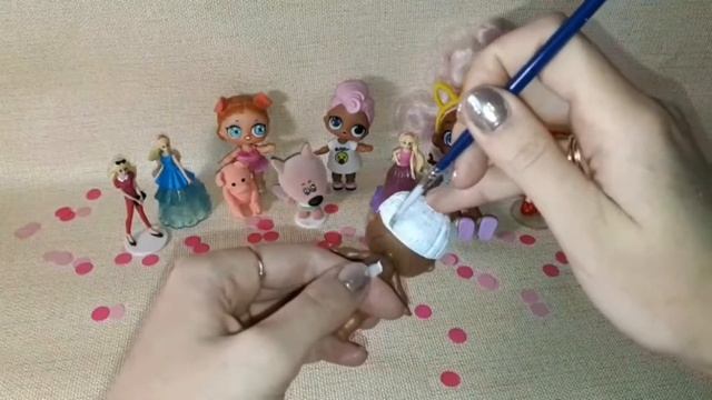 Делаю волосатую куколку лол HAIRGOALS????/Do Hairy Doll Lol HAIRGOALS