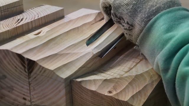 Пневмостамеска, Резьба по дереву (ясень) смотреть онлайн