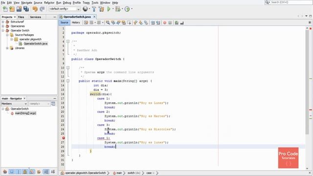 Curso Java | Estructura de control SWITCH - CASE смотреть онлайн