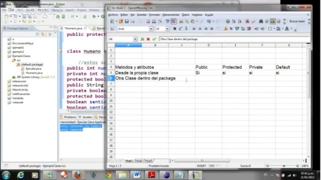 Java Tutorial 27 - Permisos Acceso Protected, Public, Private, Default смотреть онлайн
