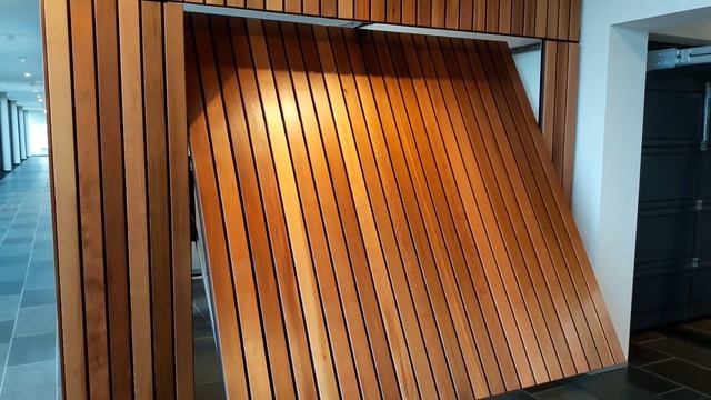 Автоматические ворота Hormann для гаражей с зашивкой материала заказчика в Симферополе и Крыму смотреть онлайн