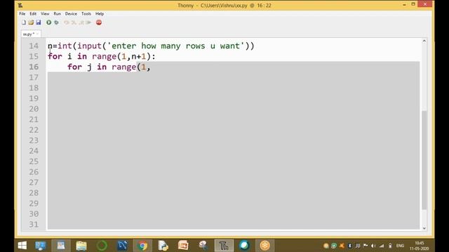Pattern Program in Python | Python Programs for Beginners смотреть онлайн