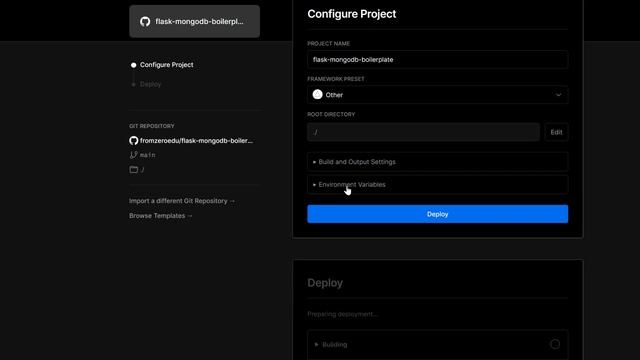 Deploy a Flask MongoDB Database Application on Vercel смотреть онлайн