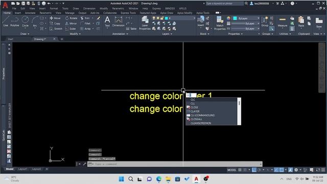 how to change color of a layer in Autocad смотреть онлайн