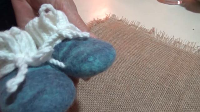 Пинетки для новорождённых из шерсти мериноса смотреть онлайн