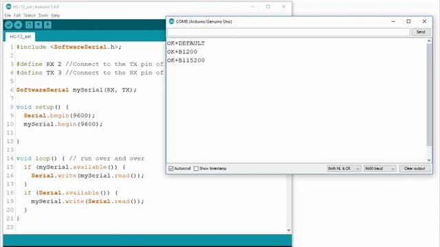 HC-12 AT Commands - Set up for Long Range with Arduino смотреть онлайн