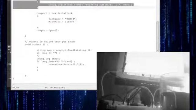 Запустил Arduino (взаимодействие с UNITY3D часть 2) смотреть онлайн