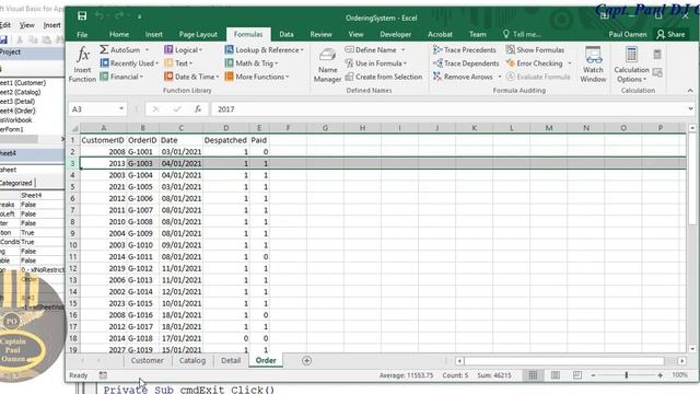 How to Create an Order Tracking System in Excel Using VBA - Part 2 of 2 смотреть онлайн