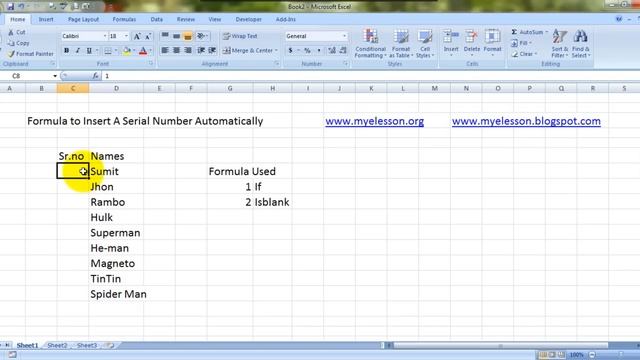 Automatically Insert Serial Number in Excel смотреть онлайн