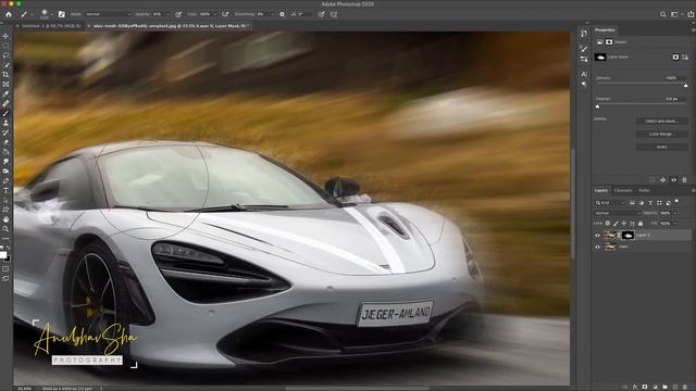 How to create motion blur to background in Photoshop? - Quick and easy technique смотреть онлайн