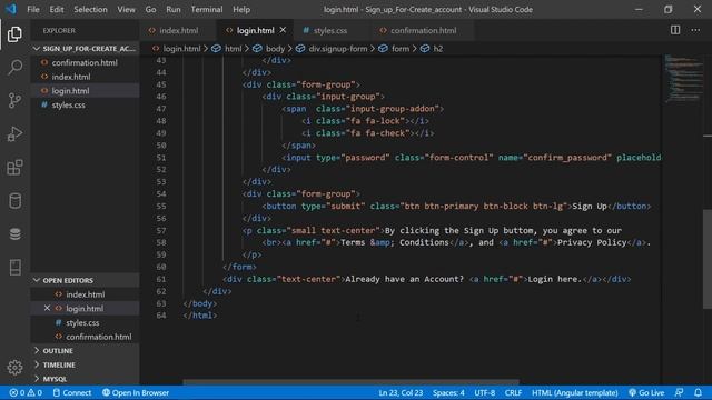 Sign Up and Sign In Form with Icons CSS HTML смотреть онлайн