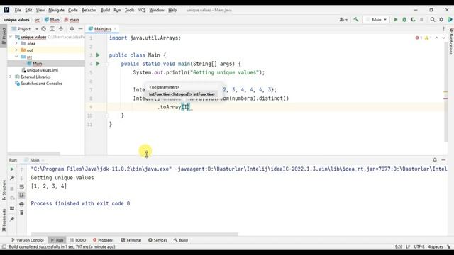 Getting unique values смотреть онлайн
