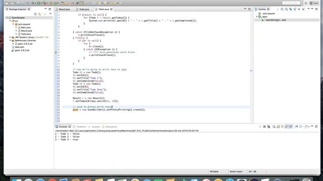 Tutorial Convert Java Objects to JSON data with Gson