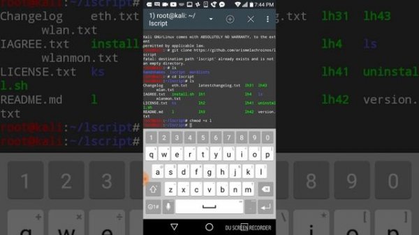 How to install the lazy script on kali nethunter (root)