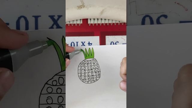 как нарисовать POP IT ананасик. смотреть онлайн